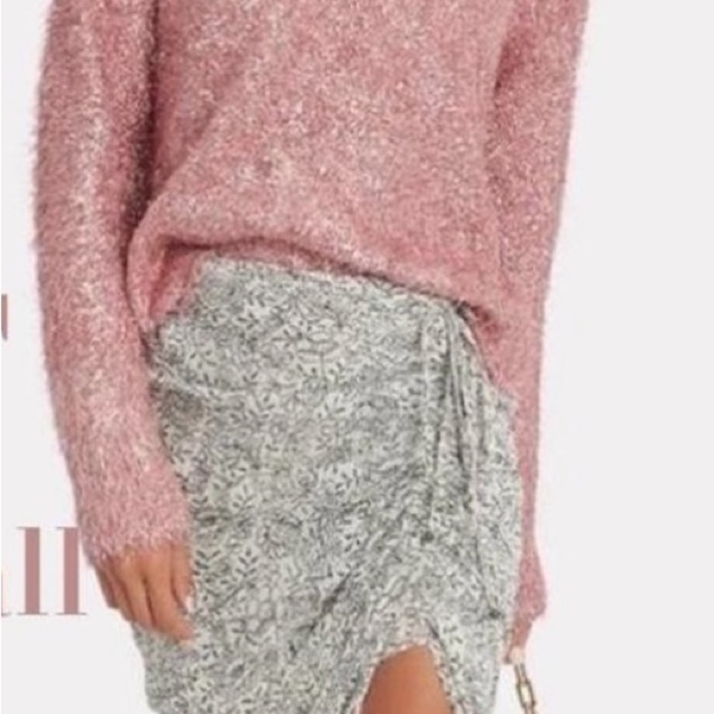 Alice McCall Barbiecore On Hold Pink Metallic Cut Out Sweater Size 4